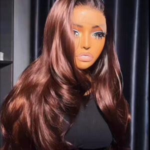 DARK BROWN BOUNCE HD LACE FRONTAL WIG LENGHT 30